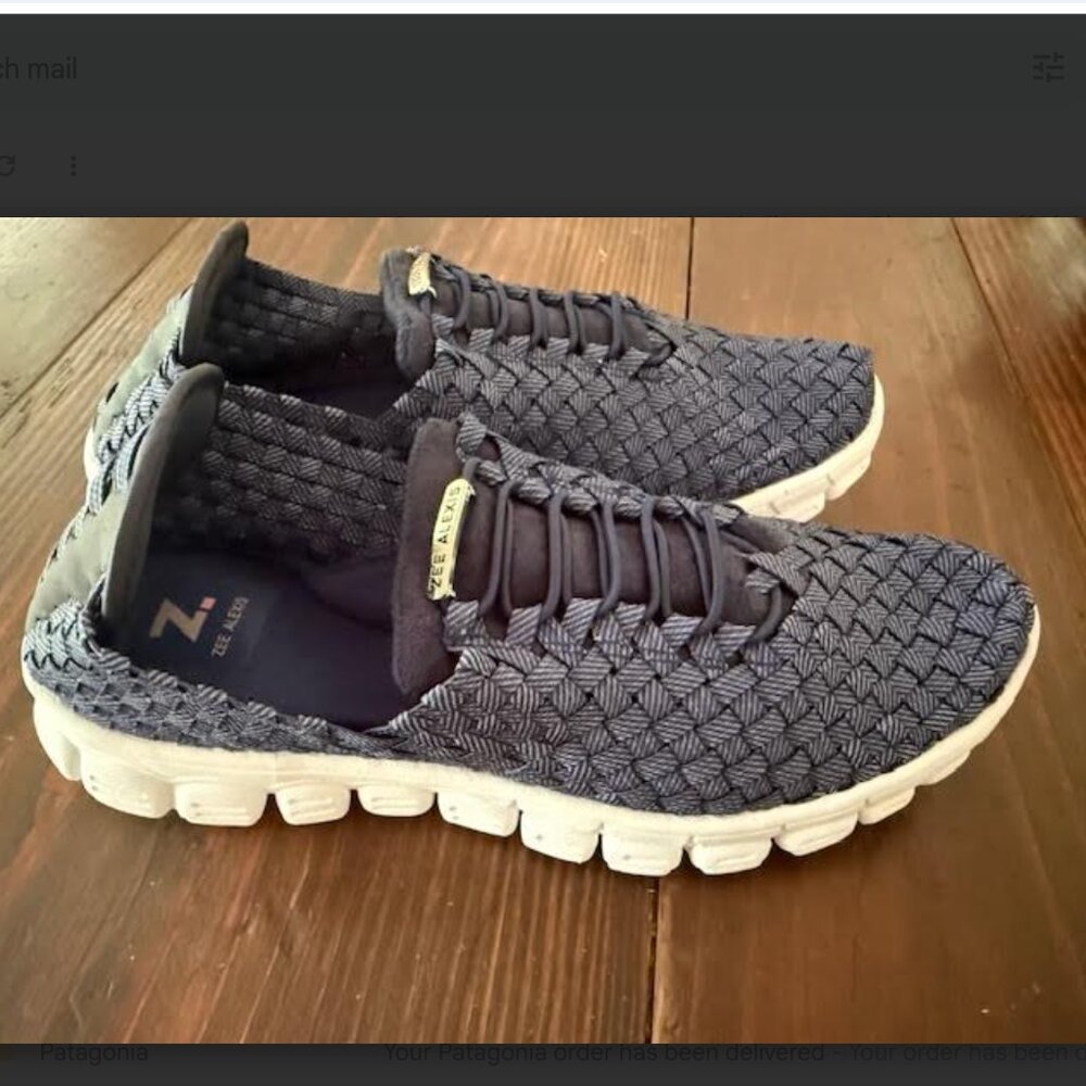 NEW ZEE ALEXIS Women's Danielle Blue Woven Sneakers Tennis Shoes Size 6.5 Shoe